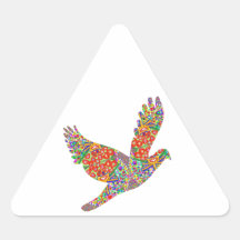 Pájaro afortunado del ÁNGEL - REGALO perfecto de G Calcomanías Trianguloes Personalizadas