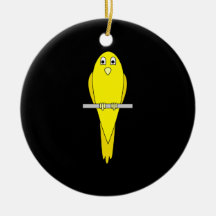 Pájaro amarillo. Canario. En negro Ornamentos De Reyes