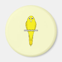 Pájaro amarillo. Canario Imán