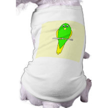 Pájaro amarillo y verde. Parakeet Camisetas Mascota