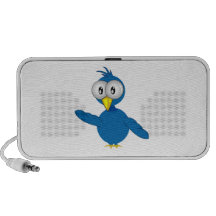 Pájaro azul Grande-Observado del dibujo animado Altavoz De Viaje