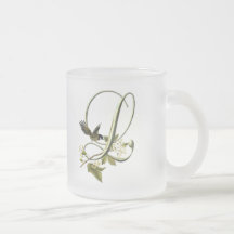 Pájaro cantante L inicial Taza De Café
