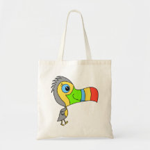 Pájaro colorido de Toucan Bolsas