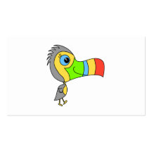 Pájaro colorido de Toucan Tarjeta De Negocio