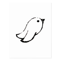 Pájaro de Emo Postal