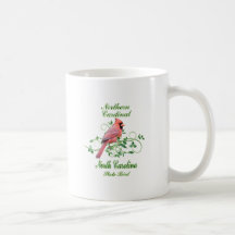 Pájaro de estado cardinal de Carolina del Norte Tazas De Café