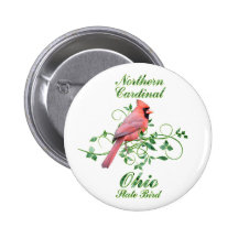 Pájaro de estado cardinal de Ohio Pins