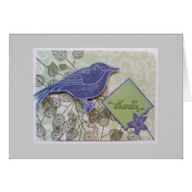Pájaro de gracias tarjeta