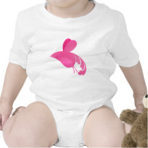 ¡Pájaro de la alegría rosada!  - camisa del bebé