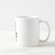 pájaro de la lila taza de café
