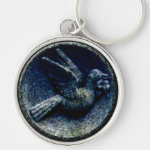 Pájaro del cementerio llaveros personalizados