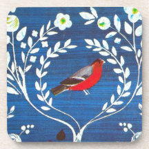Pájaro del estilo de los artes y de los artes posavasos de bebidas
