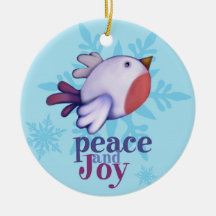 Pájaro del invierno ornamentos de reyes