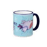 Pájaro del invierno tazas