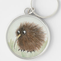 Pájaro del kiwi llavero personalizado