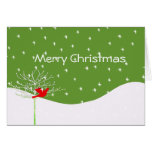 Pájaro del navidad - con su foto dentro tarjetas