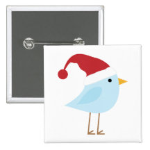 Pájaro del navidad pin