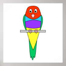 Pájaro del pinzón del arco iris. Gouldian. colorid Impresiones