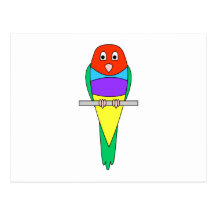 Pájaro del pinzón del arco iris. Gouldian. colorid Tarjetas Postales