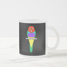 Pájaro del pinzón del arco iris. Pinzón de Gouldia Tazas De Café