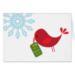 Pájaro dulce del navidad - tarjeta de felicitación