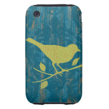 Pájaro en el miembro tough iPhone 3 cárcasas