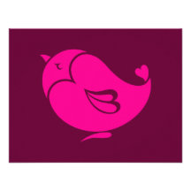 Pájaro precioso comunicados personalizados