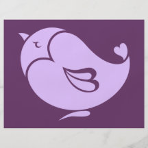 Pájaro precioso tarjetón