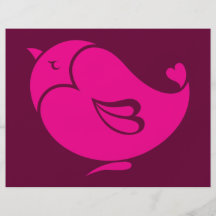Pájaro precioso tarjetones