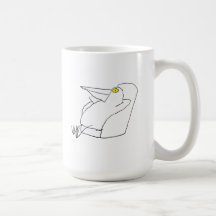 Pájaro que descansa en silla taza