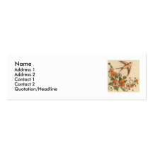 pájaro y flor pequenitos, nombre, dirección 1, dir tarjeta personal