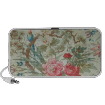 Pájaro y flores antiguos franceses de Toile Mini Altavoz
