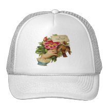 Pájaro y flores gorras