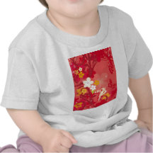 Pájaro y mariposas camiseta