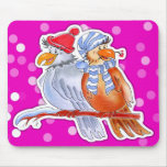 Pájaros a mano (rosa) - Mousepad Alfombrillas De Raton