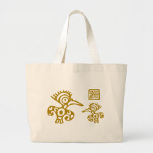 ¡Pájaros antiguos aztecas! ¡Diseños antiguos de la Bolsa De Mano