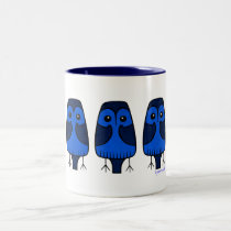 Pájaros azules lindos tazas