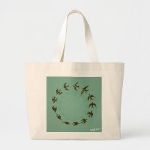 Pájaros Bolsa Lienzo