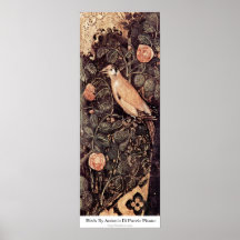 Pájaros de Antonio Di Puccio Pisano Poster
