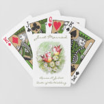 Pájaros del amor del boda cartas de juego