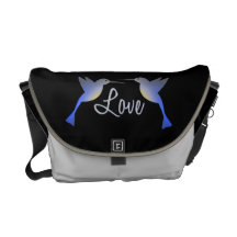 Pájaros del amor/del tarareo bolsas de mensajería