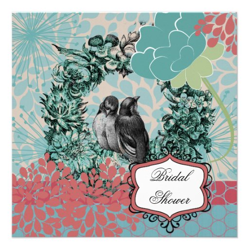 Pájaros del amor en la invitación nupcial de la du