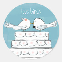 Pájaros del amor etiqueta