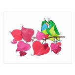 Pájaros del amor postales