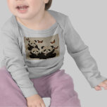 Pájaros del amor y camiseta ambarina de las maripo camisetas