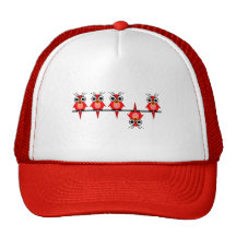 pájaros divertidos gorros bordados
