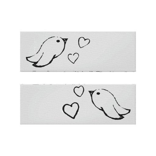 Pájaros en amor impresion de lienzo