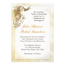 pájaros hermosos del trago que casan la invitación