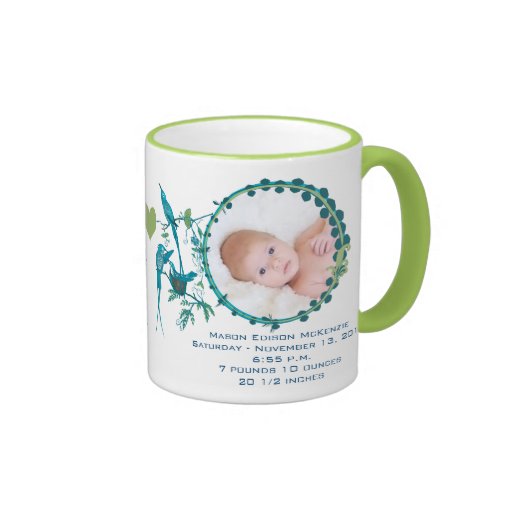 Pájaros lindos del Stats del bebé de la taza de la
