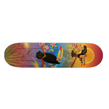 Pájaros tropicales patines personalizados
